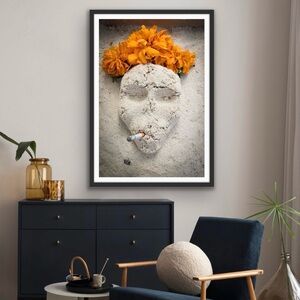 Eclectic skull smoking Day of the Dead Photography Art